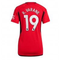 Camisa de time de futebol Manchester United Raphael Varane #19 Replicas 1º Equipamento Feminina 2023-24 Manga Curta